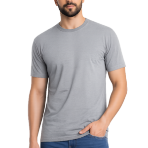 APSAIM Men’s Solid Polo Neck SAPMATTY Polyester Grey T-Shirt | Smart Fit, Breathable & Premium Everyday Wear