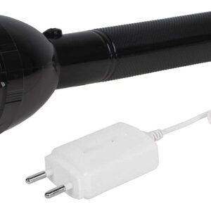APSAIM Lithium Battery Long Range LED Torch – Rechargeable Flashlight with 2000mAh Battery, 2 Light Modes