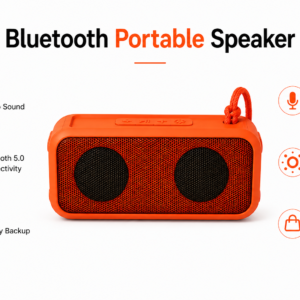 APSAIM Portable Wireless Bluetooth Speaker with Dual Drivers, Deep Bass Sound, Built-in Microphone & Bluetooth 5.0 Connectivity