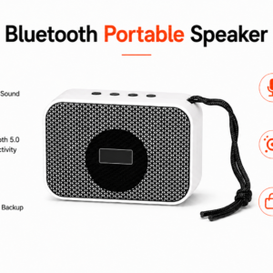APSAIM Mini Portable Bluetooth Speaker with Deep Bass Sound, Built-in Microphone, Bluetooth 5.0 Wireless Connectivity & Long Battery Backup