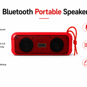 APSAIM Portable Wireless Bluetooth Speaker with Dual Stereo Drivers, Deep Bass Sound, Bluetooth 5.0 & Built-in Microphone